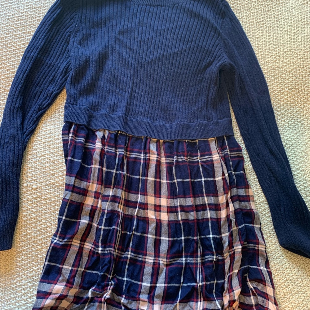Motherhood Navy Ribbed Sweater